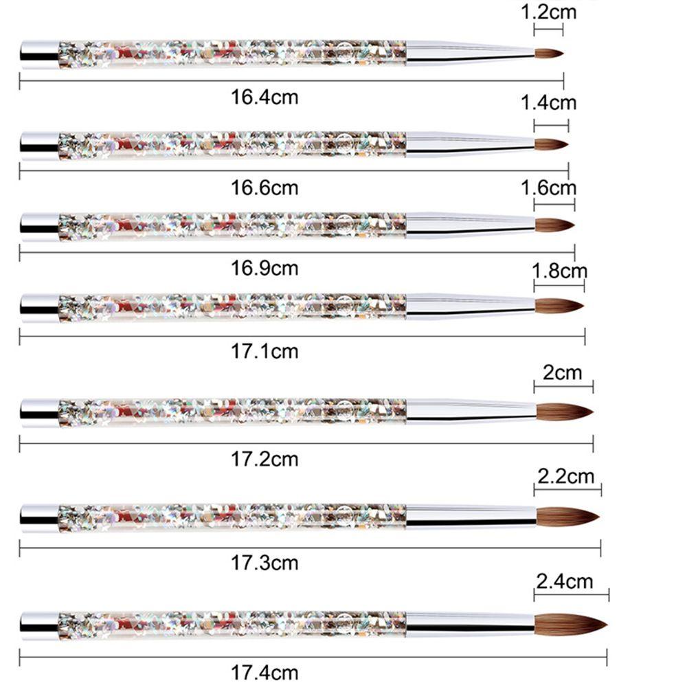 Cọ Vẽ Trang Trí Móng Tay Với Tay Cầm Bằng Acrylic Lấp Lánh