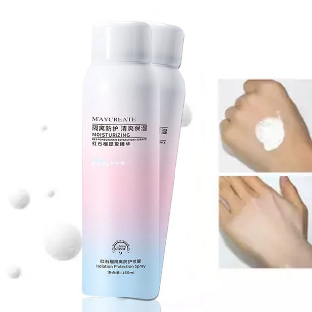 Xịt Chống Nắng Trắng Da Maycreate 150ml Nâng Tone Hiệu Quả - MIMOSAA - Chống nước, không bị lộ vân