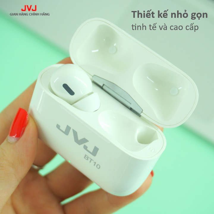 Tai nghe bluetooth 5.0 JVJ BT10 TWS ☢️MẠI DÔ☢️ Tai nghe không dây nhét tai chống ồn cảm ứng