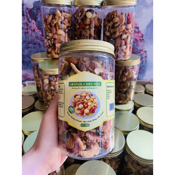 GRANOLA SIÊU HẠT HỘP 500G