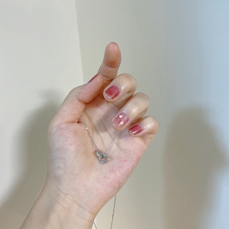 Dây chuyền trái tim đôi thời trang nữ tình yêu Trang Sức SG