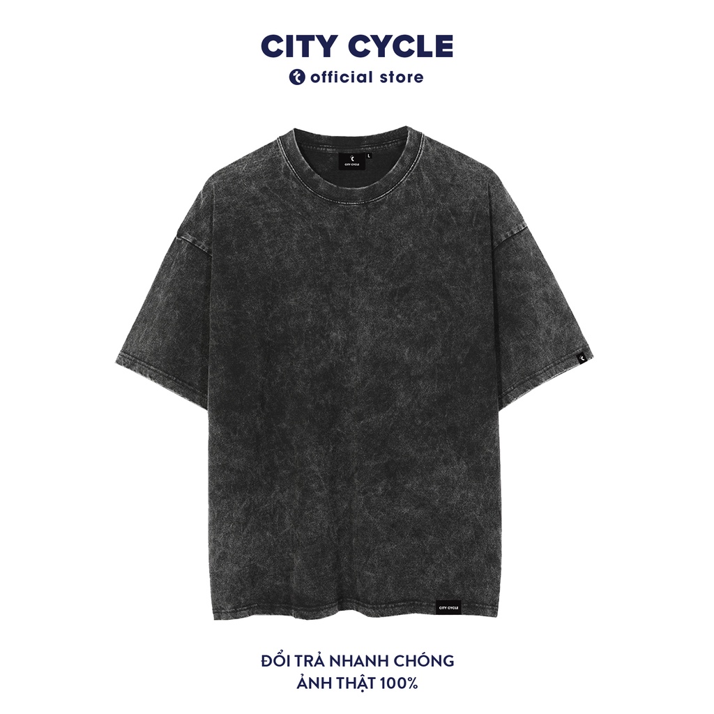Áo thun local brand Denim khói City Cycle phông tay lỡ Unisex form rộng in hình