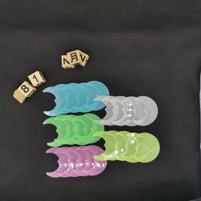 [FREESHIP] Set 6 Miếng DánTường Hình Mặt Trăng Phát Sáng Trong Đêm Trang Trí Tiệc