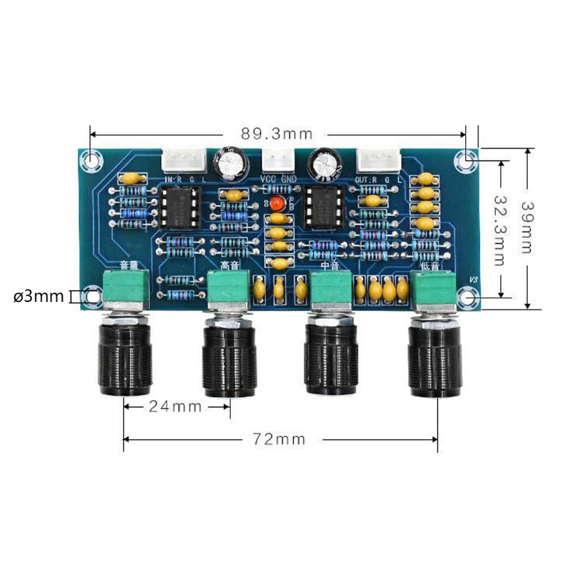 Bảng Mạch Khuếch Đại Âm Thanh Mini DC 12-24V Chuyên Dụng Cho Gia Đình