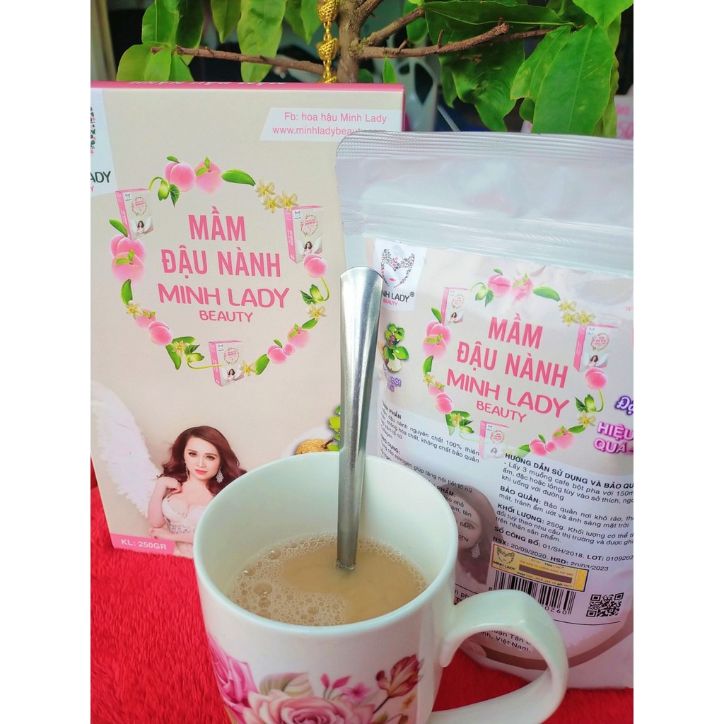 ❤Mầm Đậu Nành Tăng V1 Minh Lady Beauty❤bổ sung thêm sâm tố nữ và colagen Tăng V1 Đẹp Da