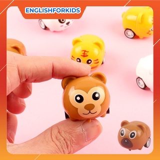 Đồ chơi động vật mini dễ thương chạy dây cót cho bé 2+, 3.8x2.9x2.9cm - English For Kid