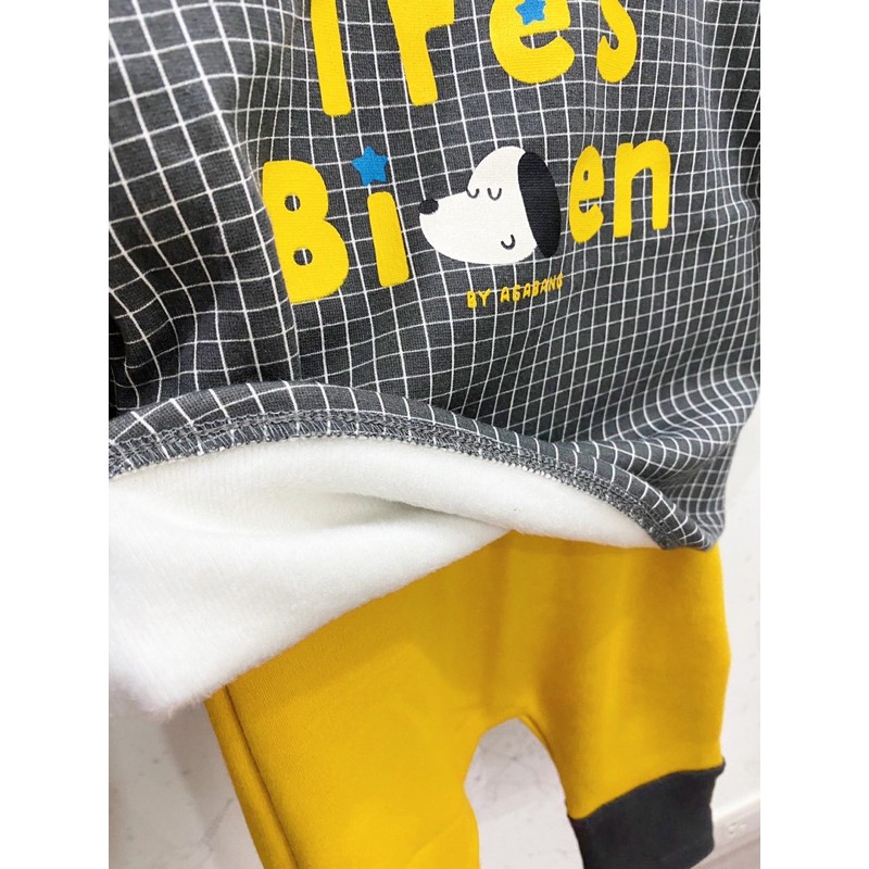 AGABANG - Bộ đồ nỉ lót lông cho bé