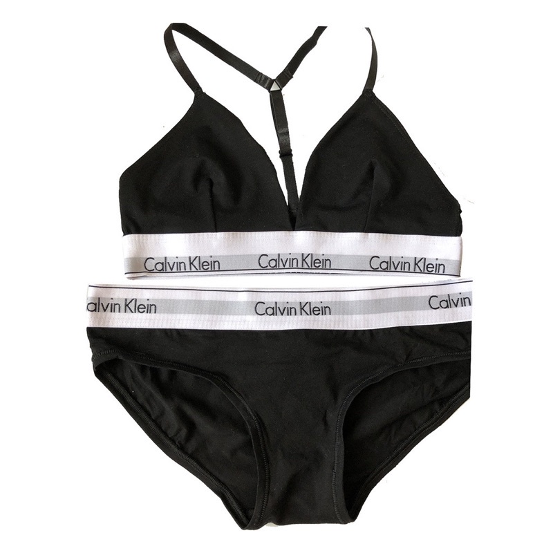 (NGỘ SẴN) Set đồ lót dây chữ Y thể thao CK Calvin Klein màu đen trắng ghi xám | BigBuy360 - bigbuy360.vn