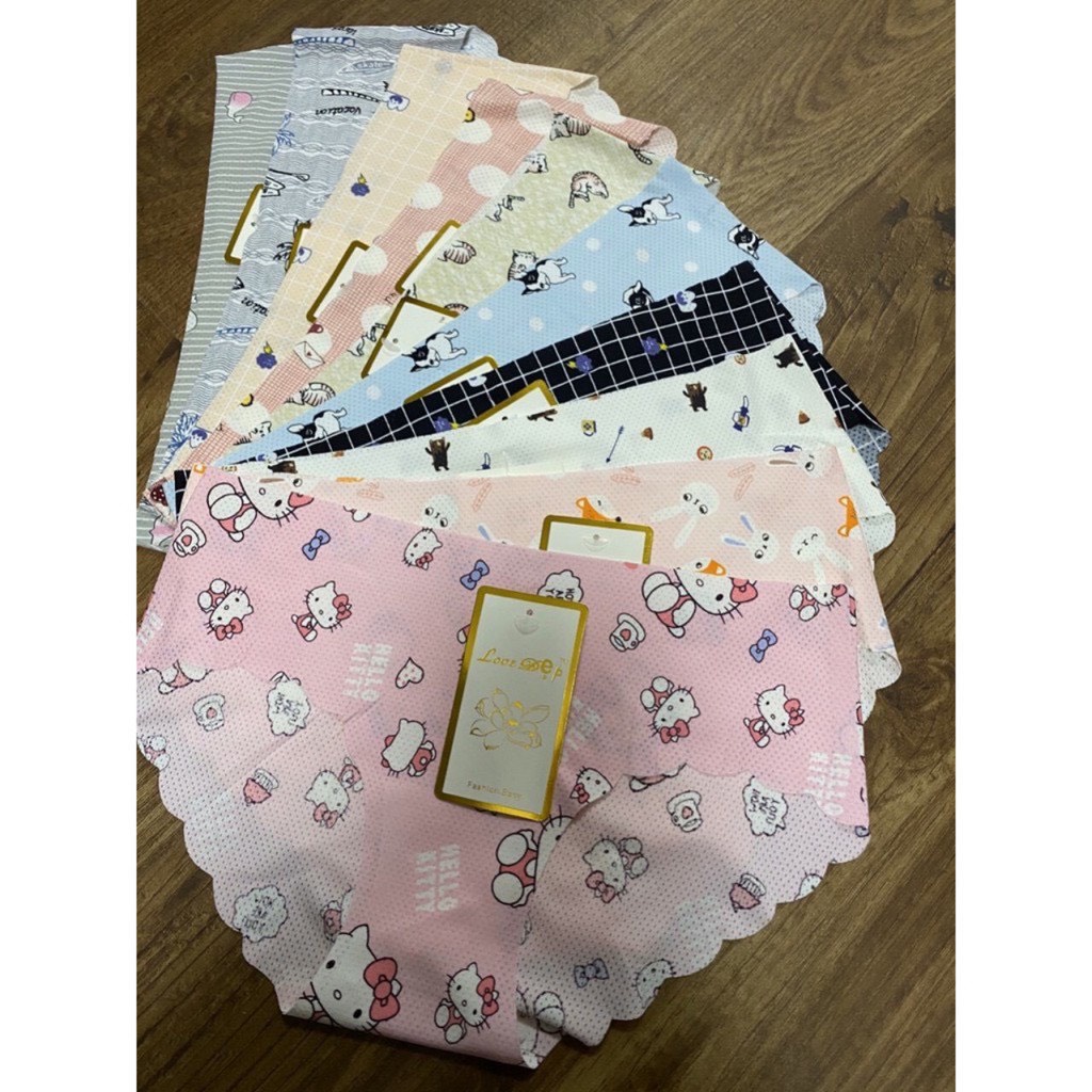 Quần Lót Đúc Su Thông Hơi Lượn Sóng Hình Cute