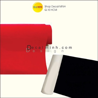 Decal nhung đỏ | decal nhung đen dán hộp quà