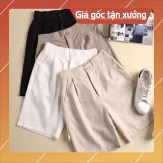 Quần Short Nữ [ Hàng Siêu Cấp ]  Quần Đùi Nữ  Ống Rộng Chất Đũi Siêu Nhẹ, Mặc Mát Dài 50Cm