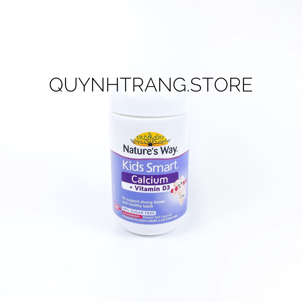 Viên bổ sung Canxi + D3 Kid Smart Cancium + Vitamin D3 50 viên Úc