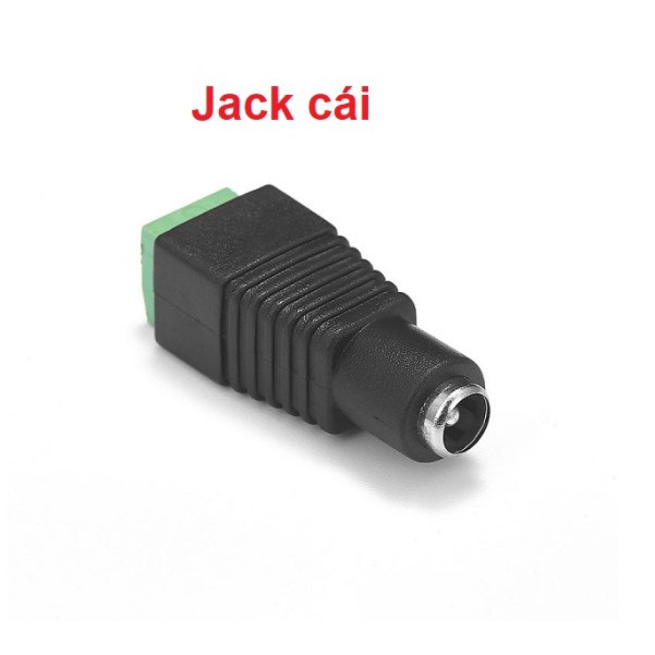 Jack nối Nguồn DC 5.5 x 2.1mm - 1 cặp Đực + Cái