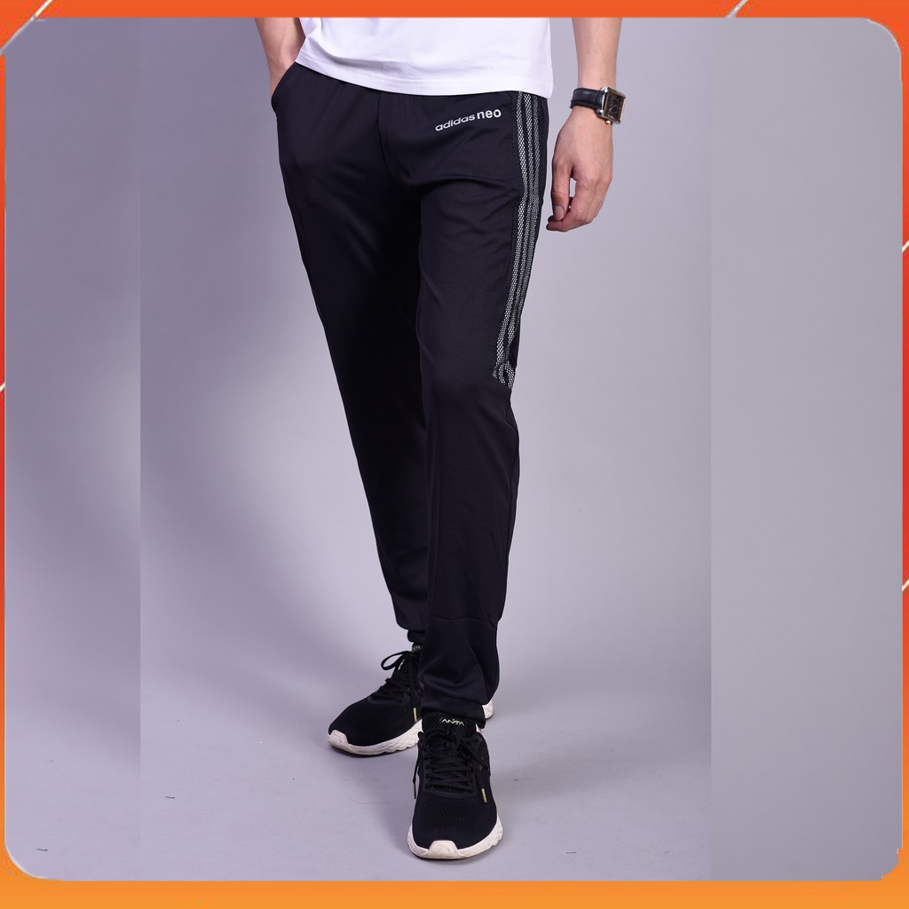 Quần Jogger Nam 3 Sọc Lửng Phối Lưới Tinh Tế, Ống Bo Phong Cách Thể Thao | BigBuy360 - bigbuy360.vn