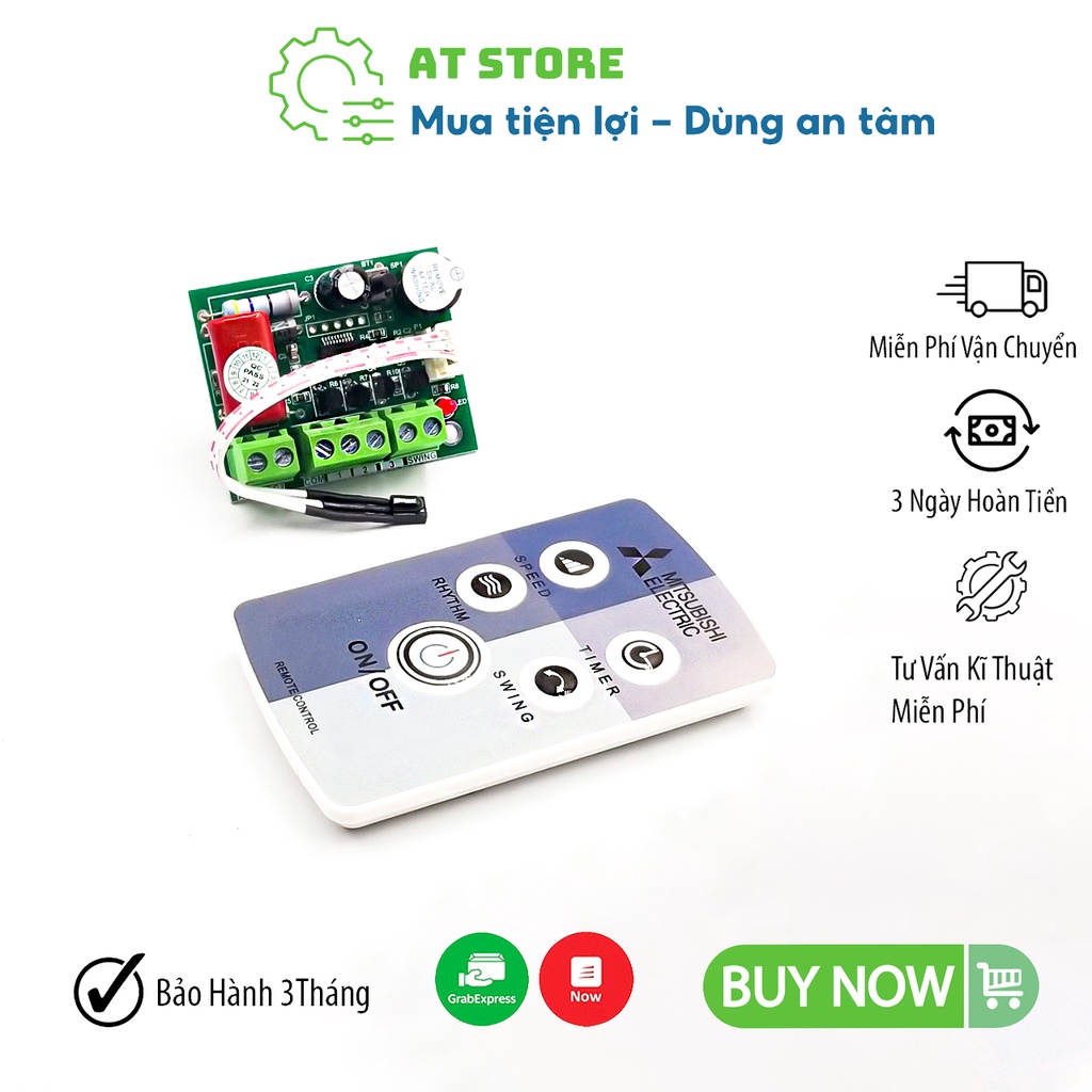 Mạch Quạt Từ Xa FAN01🍀Bo Quạt Đa Năng Hồng Ngoại🍀Mạch Điều Khiển Từ Xa FAN-01 (Thay Thế QT311)
