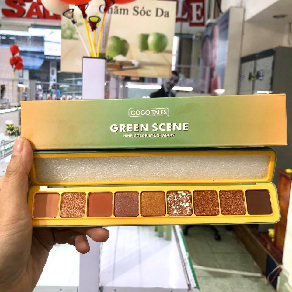 PHẤN MẮT GOGO TALES GREEN SCENE 9 COLOR EYESHADOW CHÍNH HÃNG - 4699