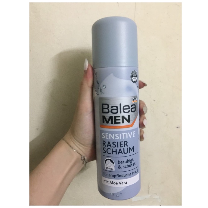 Bọt cạo râu Balea Men &amp; Nivea Men Đức cho cả da nhạy cảm, kem dưỡng sau cạo - Shop Viloet