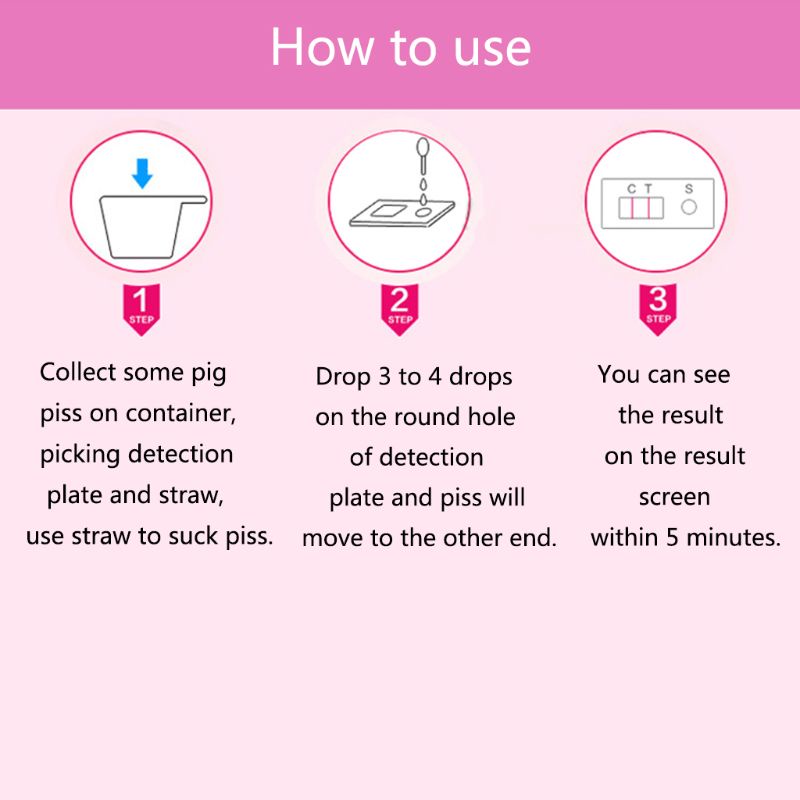 Lucky Pig Thử Thai Sớm Độ Nhạy Cao Kiểm Tra Thai Sản Động Vật Nông Trại