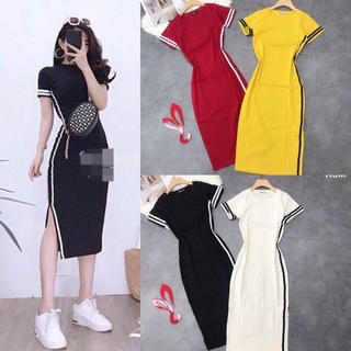 Đầm thun ôm viền phom đẹp xuất sắc