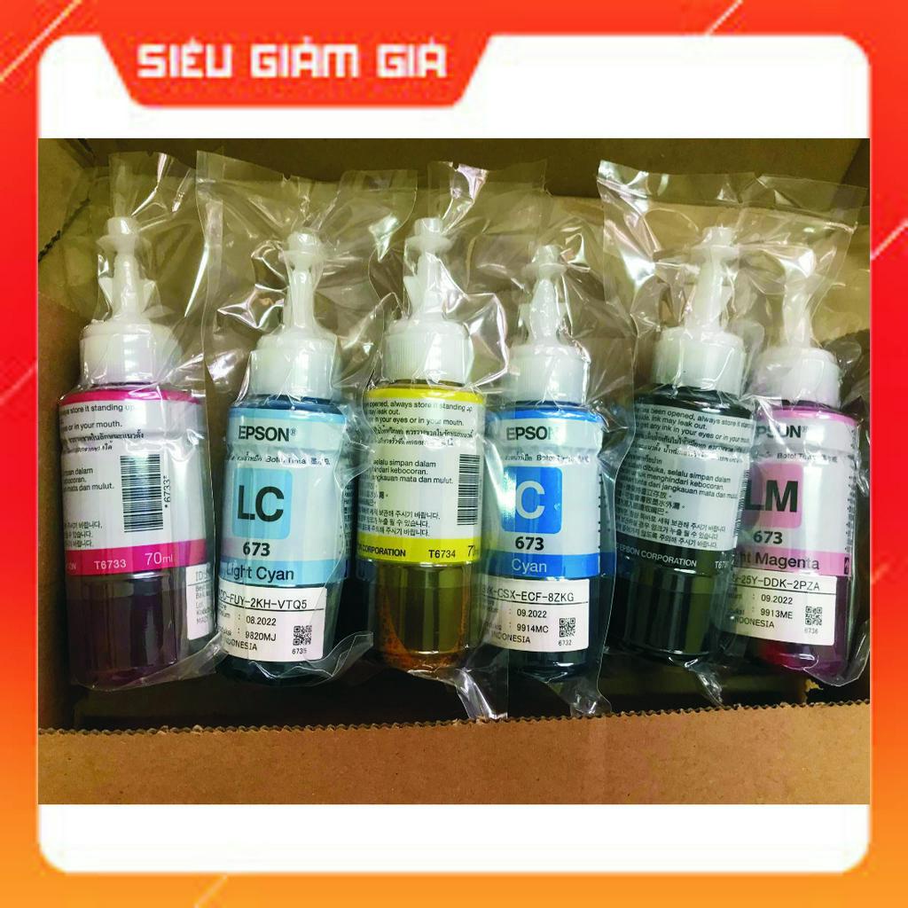 Mực 673 máy in Epson L805/L1800/L850/L800.v.v.chính hãng bóc máy