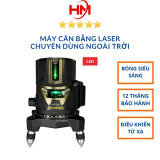 Máy cân bằng Laser, bắn cos 5 tia xanh HABCO chuyên dùng ngoài trời 🔥 Bóng Led công nghệ Nhật tặng 2 pin + chân 1m2