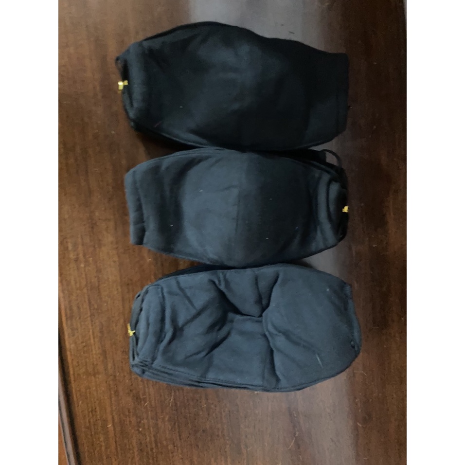 Khẩu trang thun cotton, đen, dày