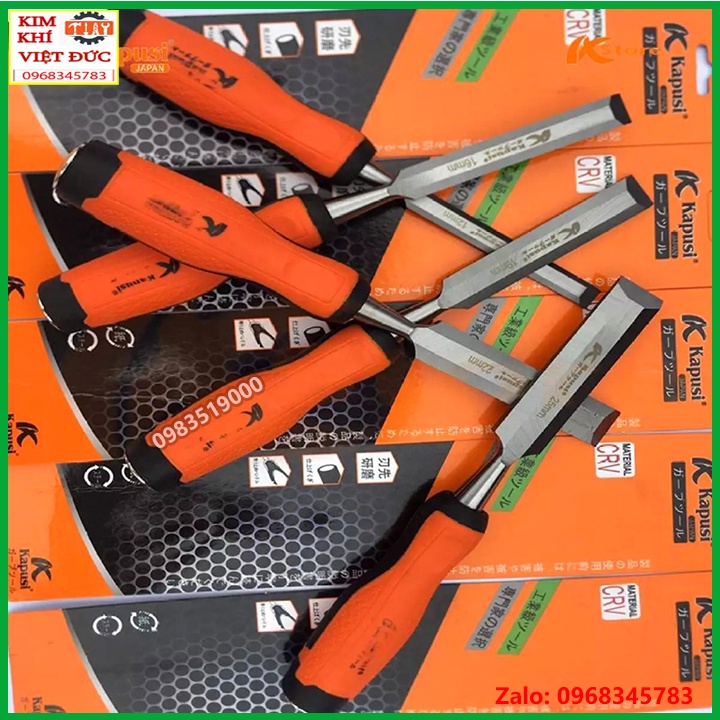 Bộ đục gỗ, khắc gỗ, tiện gỗ đa năng cầm tay 12-25mm Kapusi
