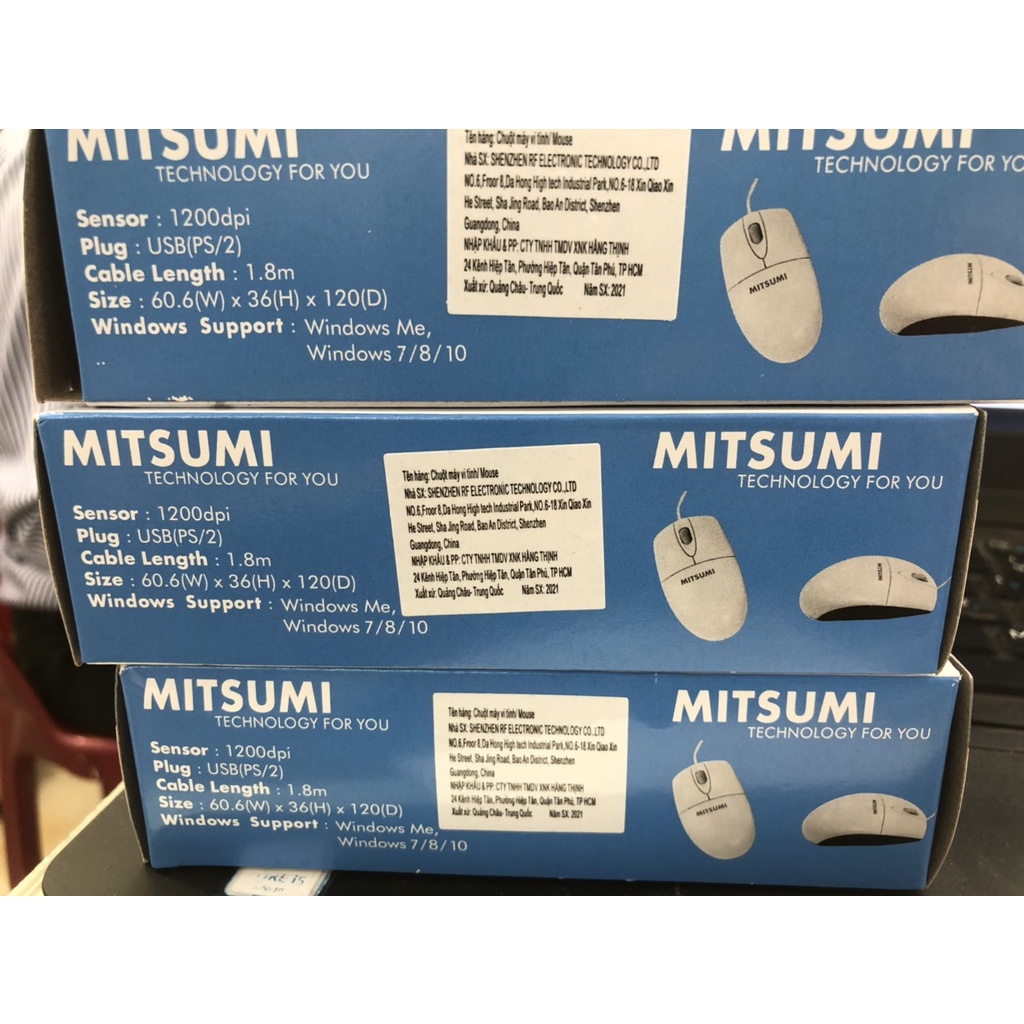 Chuột Vi Tính Có Dây MITSUMI 6703 phân phối HẰNG THỊNH - Hàng Chất Lượng Cao, Siêu Bền