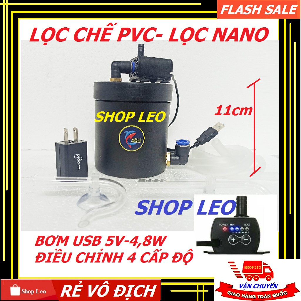 LỌC CHẾ MINI DÀNH CHO BỂ NHỎ (PVC) - Lọc cho hồ nano - Bể cá mini