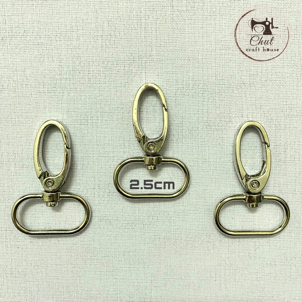 [ĐỦ SIZE] Khoen móc càng cua BẠC - Phụ kiện may túi xách