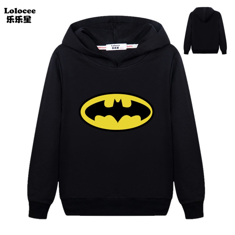 DC Áo Hoodies Có Nón Dài Tay In Hình Batman Cho Bé Trai