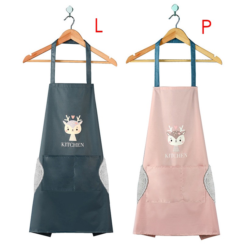 Tạp Dề Đa Năng Chống Thấm Nước Và Dầu Họa Tiết Hoạt Hình Dễ Thương Cho Người Lớn