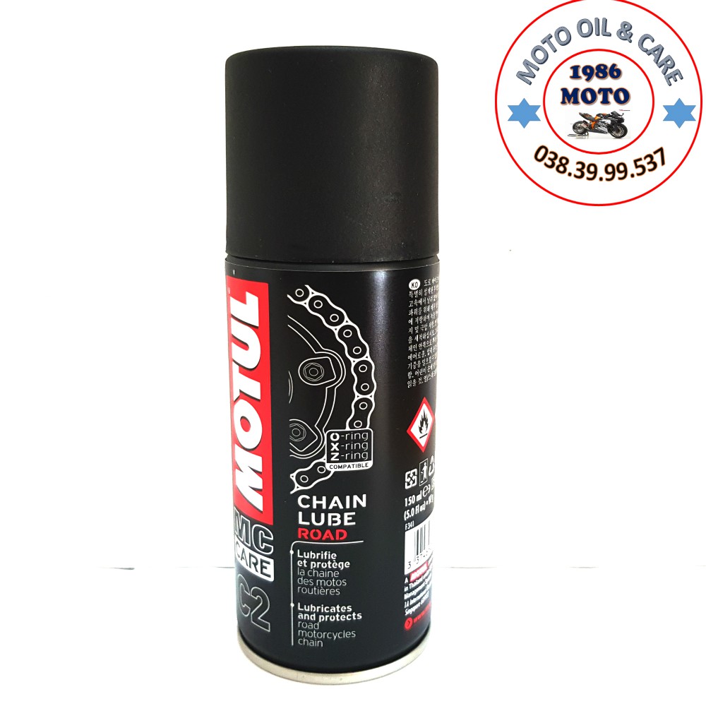 Chai xịt dưỡng sên Motul C2 150ml