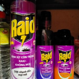 Bình xịt côn trùng Raid không mùi 600ml