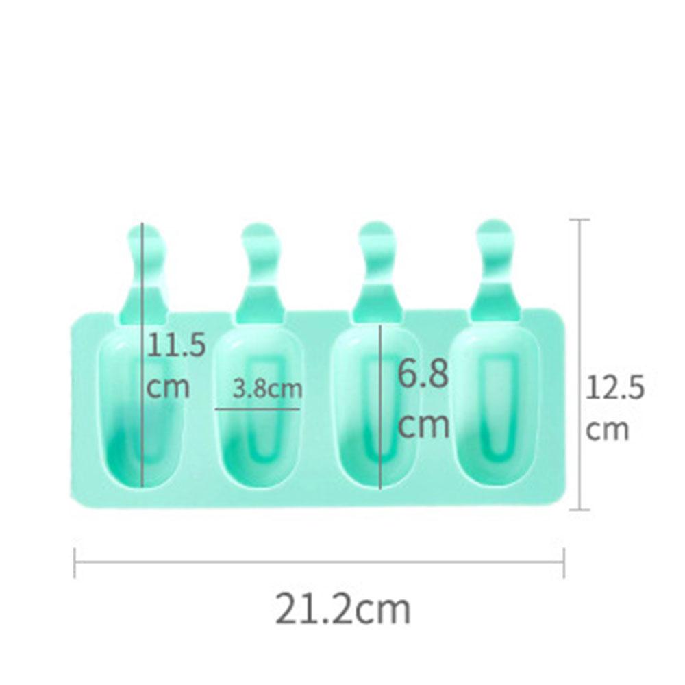 YIYU Khuôn Silicone Cấp Thực Phẩm 4 Ngăn Tự Làm Kem Cho Bé