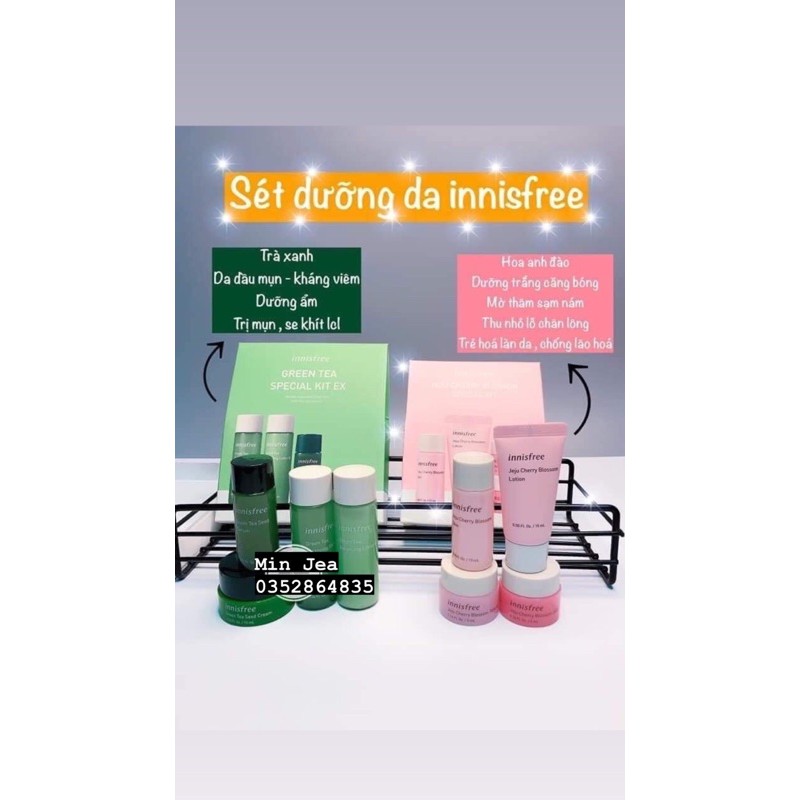 🌿Sét Dưỡng Da Trà Xanh INNISFREE Mini🌿🌿( Mẫu mới ) + dưỡng trắng, cấp ẩm, giảm dầu nhờn | BigBuy360 - bigbuy360.vn
