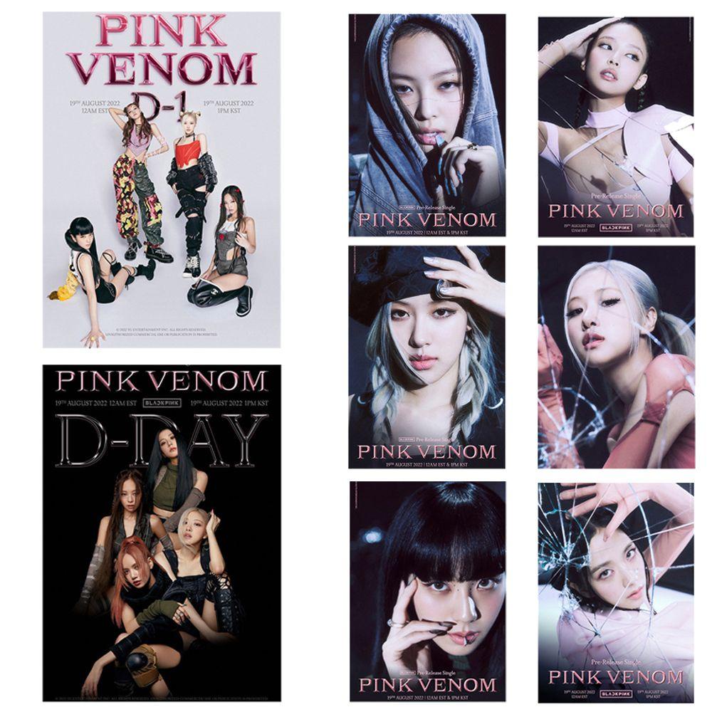 Sticker Dán Tường Tự Dính Hình VENOM Màu Hồng Thời Trang Trang Trí Phòng Ngủ Phòng Khách