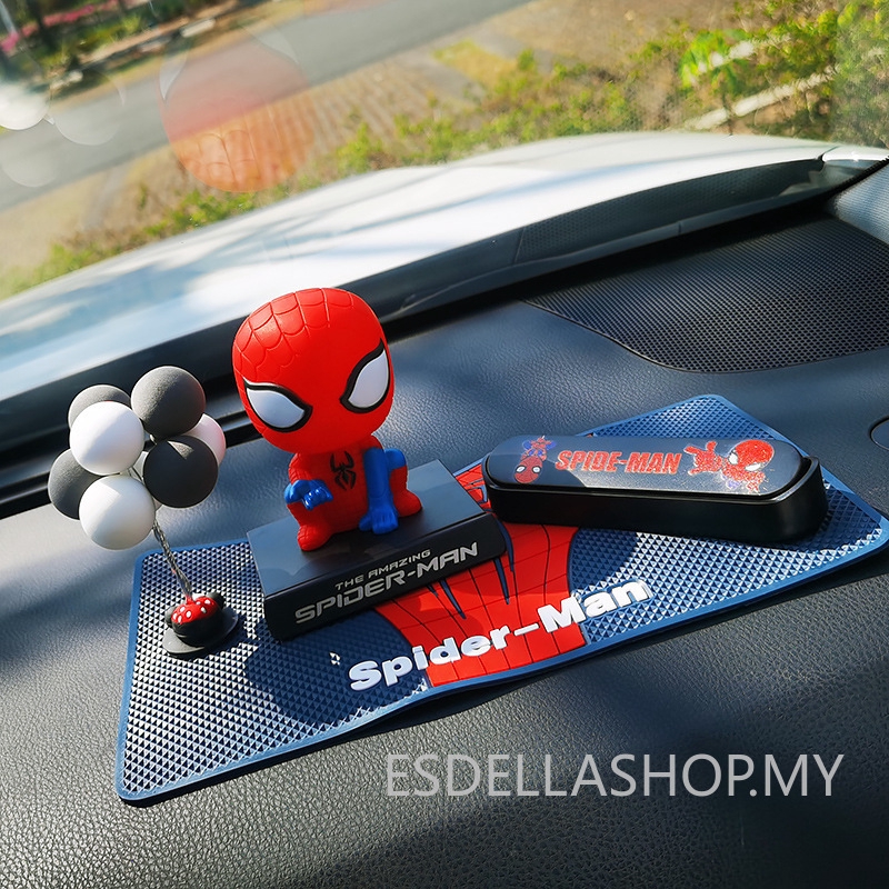 Mô Hình Búp Bê Captain America Hoạt Hình Lắc Đầu Tạm Thời Trang Trí Xe Hơi