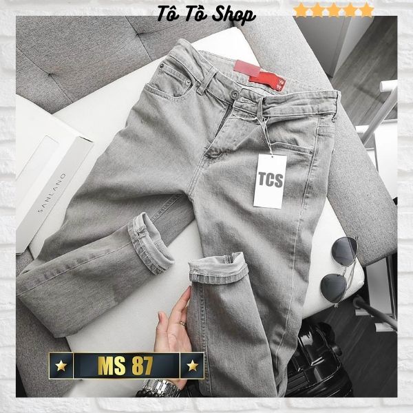 Quần Jean Nam cao cấp  thời trang Tô Tồ Shop, Quần Bò Nam co giãn mẫu mới trẻ trung cá tính - MQ84