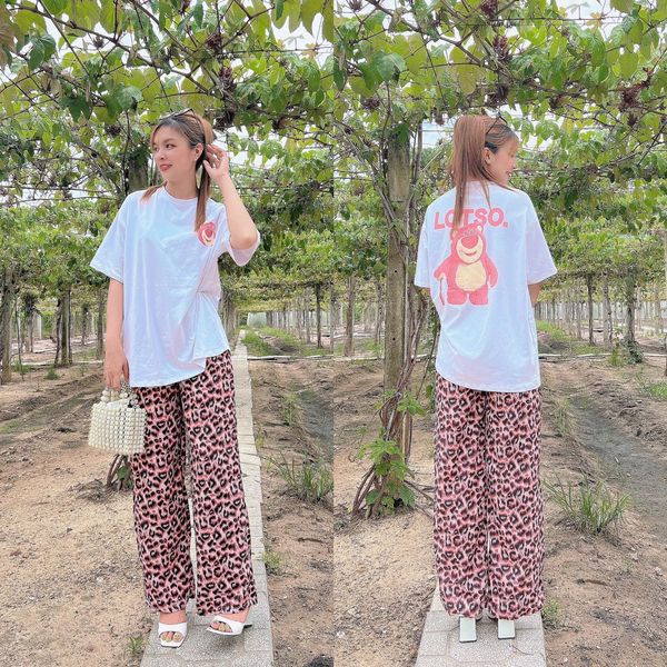 Set Quần Ống Rộng Nữ Cao Cấp, Thun Cotton, 45kg đến 80kg vừa, P351