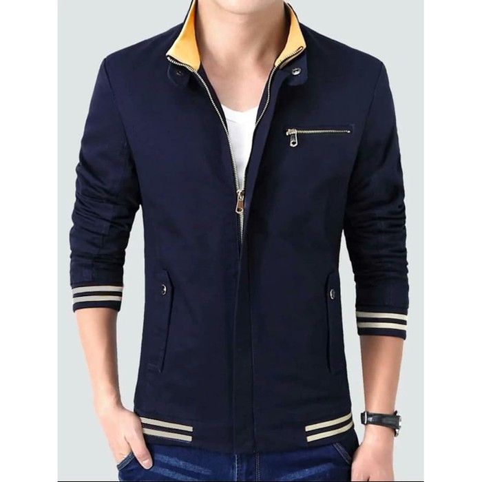 Áo Khoác Nam Công Viên parka-Jacket-Men Nhập Khẩu Có Túi Khóa Kéo - Navy 60TIA