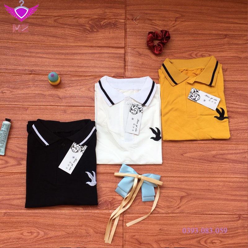 Áo Polo Nữ Manzakia vải Cotton cao cấp xuất xịn dệt bo dày dặn chuẩn form áo thun cổ bẻ tay ngắn MANZAKIA | BigBuy360 - bigbuy360.vn