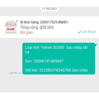 thẻ cào viettel 30k