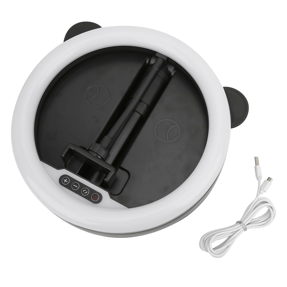 Đèn Led Livestream 26cm Tai Gấu Kute - Chỉnh 3 Màu Đèn - Sáng Tối - Gấp Gọn - Tiện Lợi - Chính Hãng Bảo Hành 6 Tháng
