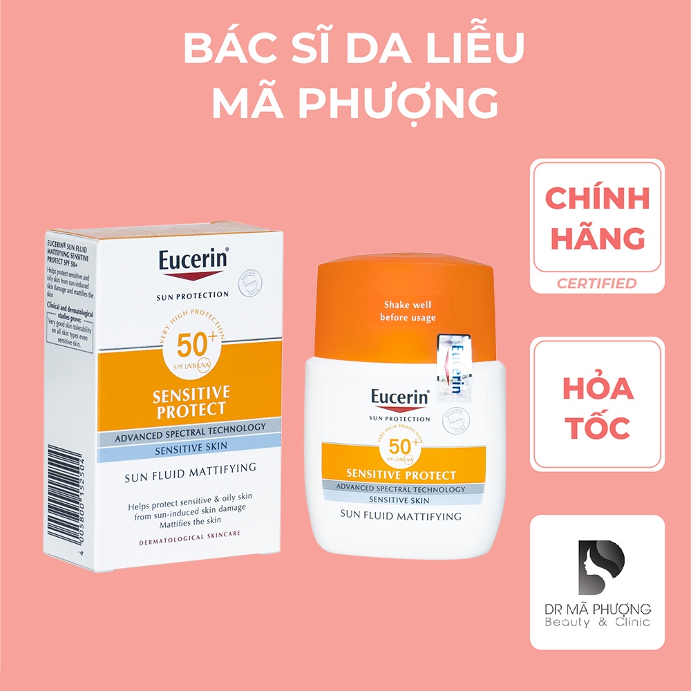 Kem chống nắng da mụn, nhạy cảm Eucerin ( lọ thấp )