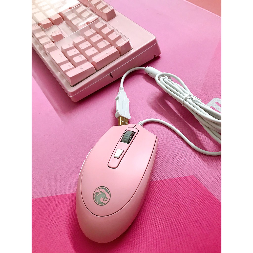 Chuột gaming EDRA EM614 Pink DPI 3200 Led RGB