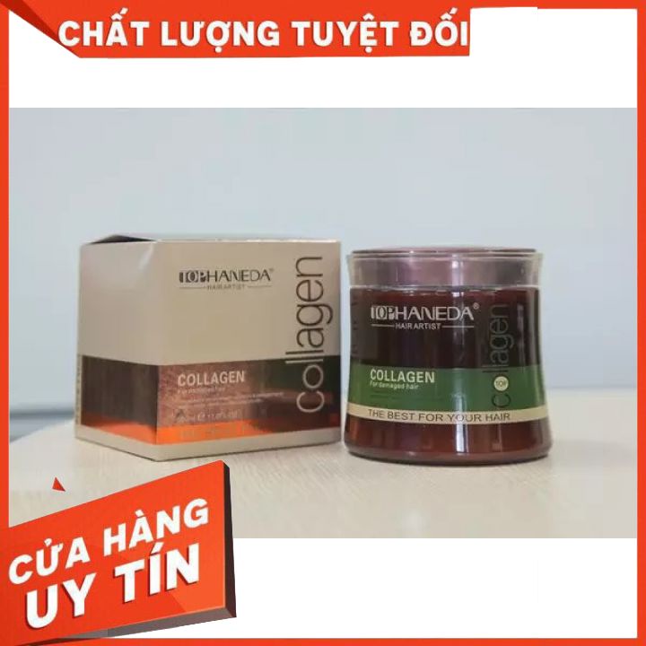 DẦU HẤP Ủ TÓC TOP HANEDA COLLAGEN SIÊU MỀM MƯỢT PHỤC HỒI TÓC  HƯ TỔN CHỐNG KHÔ TRẺ NGỌN *(CHÍNH HÃNG 500ml )