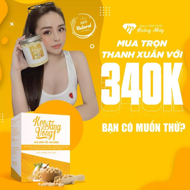 Kẹo tăng vòng 1 hoàng mây_hộp 500gr - ảnh sản phẩm 1