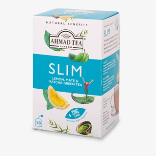 Trà thảo mộc AHMAD Natural Benefit - SLIM Infusion (túi lọc có bao thiếc - 20 túi/hộp)