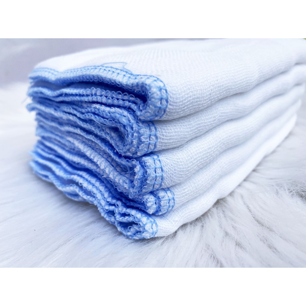 Khăn sữa em bé sơ sinh loại khăn xô trắng 3 lớp mềm mịn an toàn tuyệt đối cho da bé không dị ứng (10 cái)